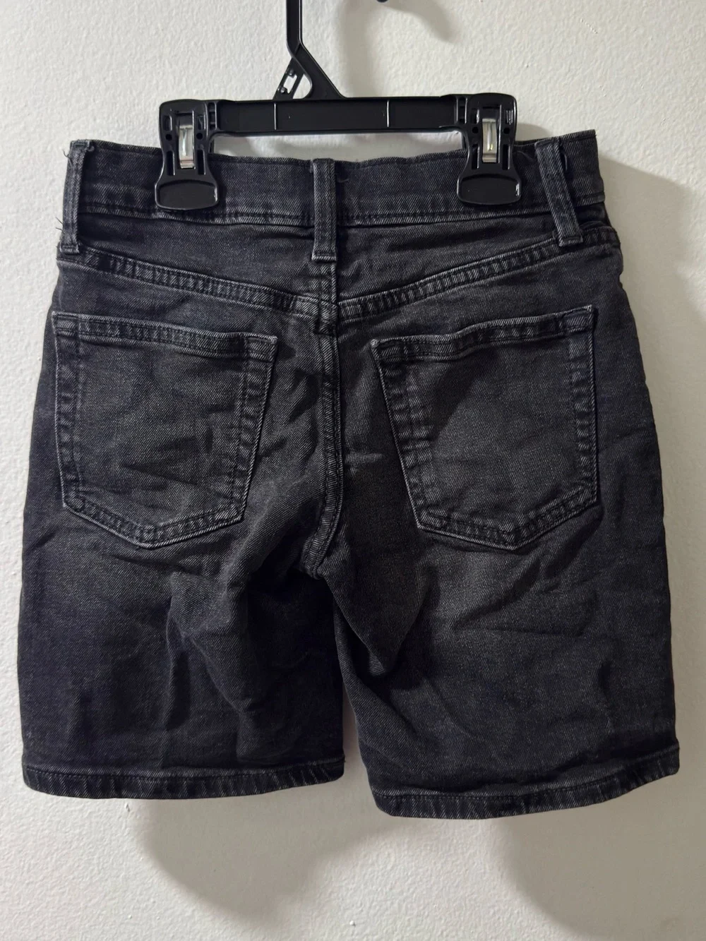 Old Navy Black Washed Denim Kids Shorts